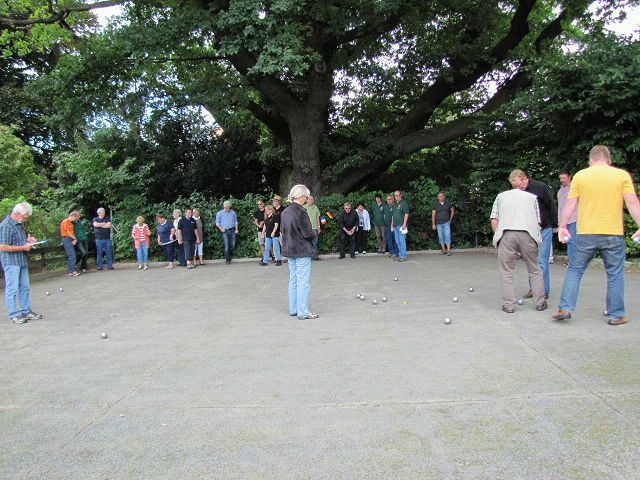 Spiel, Spa, Spannung.....Teilnahme am Bouletirnier auf der Anlage am Eichenkamp im Jahr 2012 