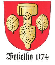 Das Beuchter Wappen wurde auf Initiative des Beuchter Brgervereins e.V. vom Heraldiker Dr. Arnold Rabbow entworfen und in einer basisdemokratischen Abstimmung am 01. Mrz 1999, im Jahr der 825-Jahr-Feier, in der Beuchter Kirche aus der Taufe gehoben.