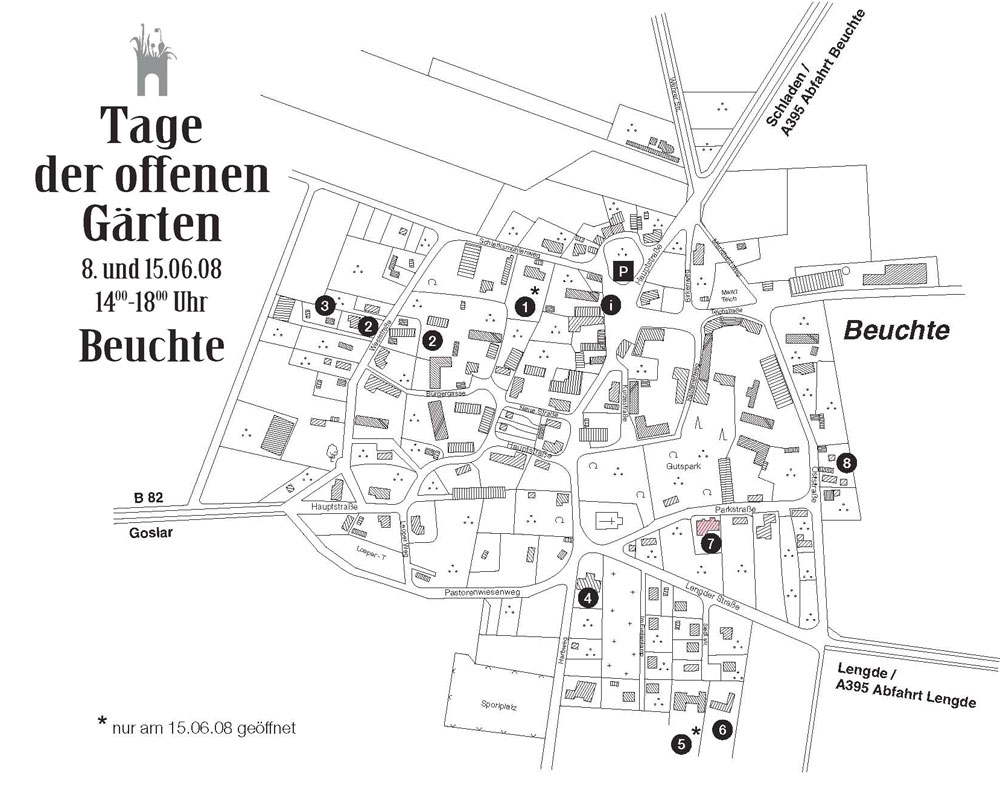 Lageplan der Grten